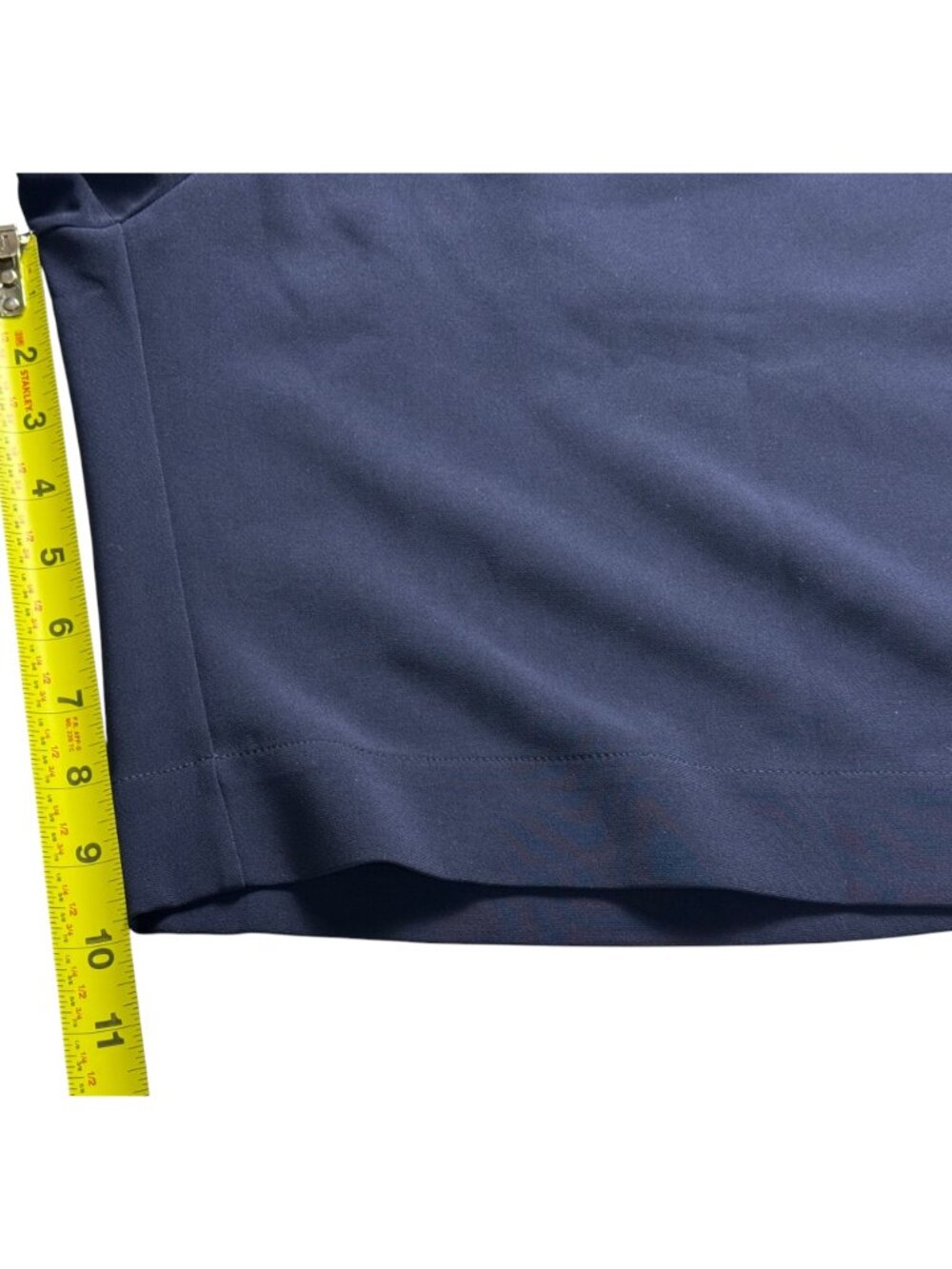 π NWT LESET Arielle City Shorts Midnight Blue Crepe Pull-On Dress Shorts Size M - Picture 6 of 8